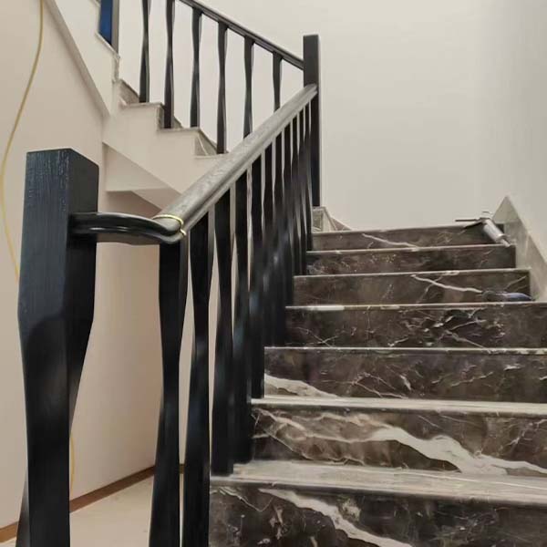 Rendering of a Red Oak Railing